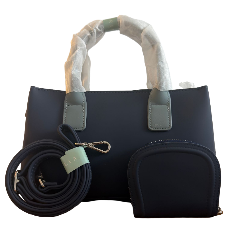 Chrisbellla Tri color Small Tote Handbag