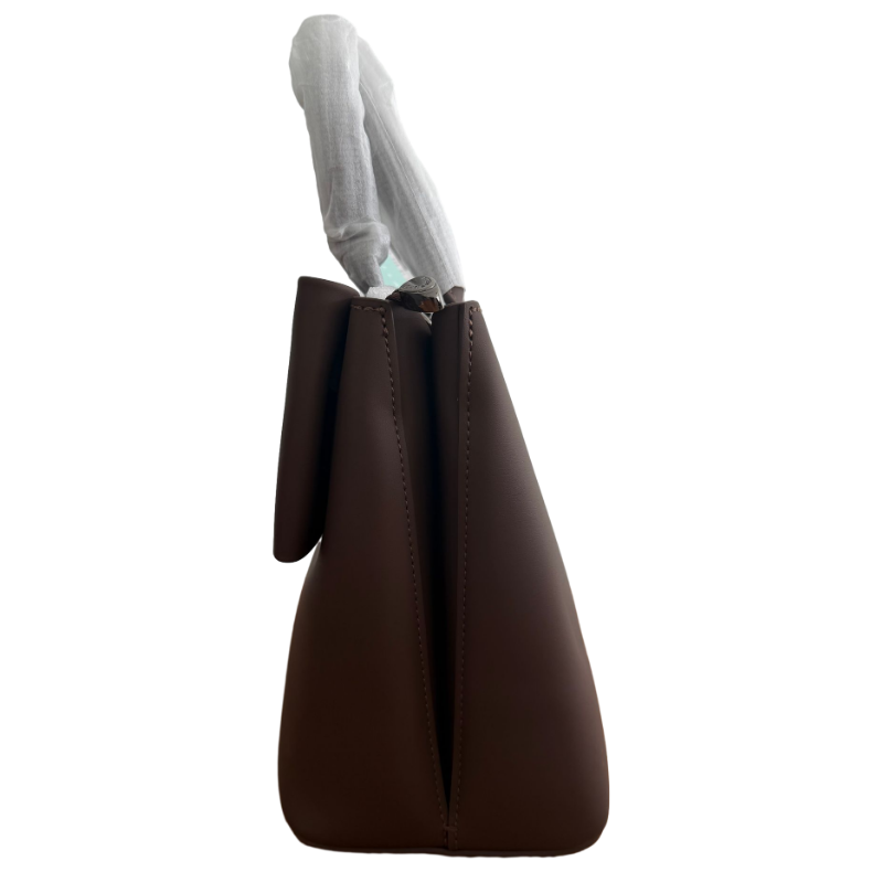 Chrisbella Dark Brown Bow Handbag Set