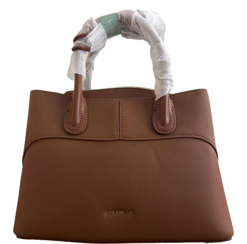 Chrisbella Solace Brown Handbag Set