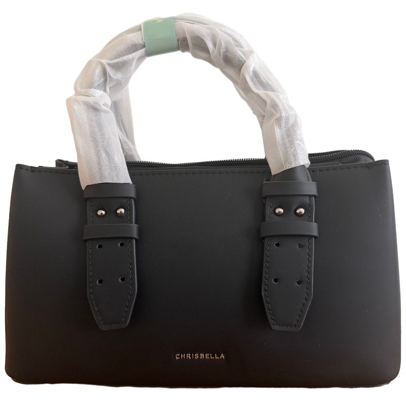 Chrisbella Small Tote - Black Handbag Set