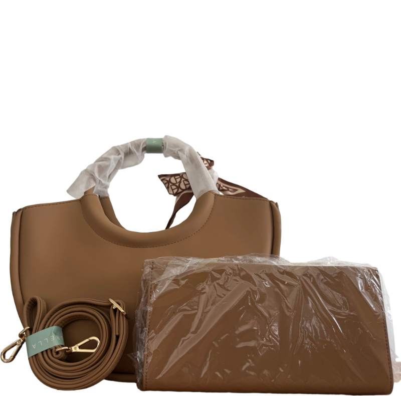 Chrisbella Beige Handbag Set
