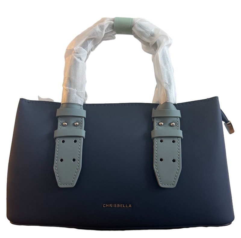 Chrisbellla Tri color Small Tote Handbag